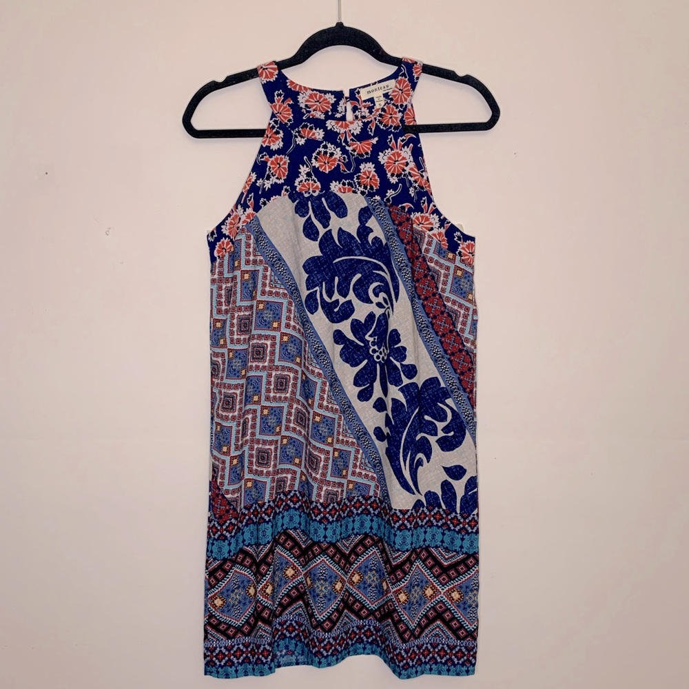 Monteau Multi-Patterned Dress